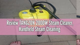 Review TANGZON 2000W Steam Cleaner Handheld Steam Cleaning Mop with 18L Tank amp 13 Accessories Mul [upl. by Raine]