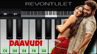 Daavudi Song  Devara  Easy Piano Tutorial  Anirudh [upl. by Derby]