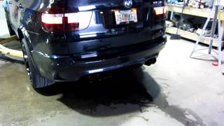 ar design  BMW X5M with ar design catless downpipes Eisenmann Race Exhaust ESS Flash Tune [upl. by Born]