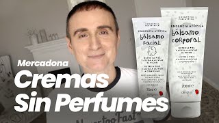 CREMAS HIDRATANTES PARA LA CARA DEL MERCADONA SIN PERFUMES  Cosmética pediatrica y atópica [upl. by Rostand]