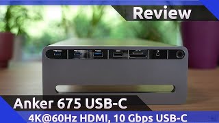 Anker 675 USBC Docking Station Review 2023 [upl. by Ayerhs540]