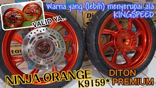 LEBIH Menyerupai warna velg KingSpeed atau Xmode  Repaint velg PCX 150 Ninja Orange K9519 Diton [upl. by Adnama542]