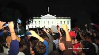 OSAMA BIN LADENS DEATH Celebration White House [upl. by Divod]