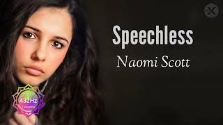 Naomi Scott  Speechless  Video Lyrics  432Hz [upl. by Sallyanne]