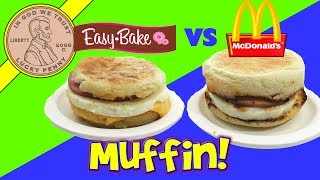 Real Meal Easy Bake Oven Egg McMuffin Vs McDonalds [upl. by Bunder92]