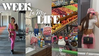 1ST WEEK LIVING ALONE AT 18  gym grocery run apartment shopping packages  more  Yonikkaa [upl. by Abshier]