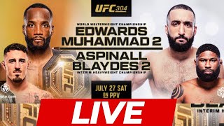 UFC 304 Leon Edwards vs Belal Muhammad  LIVE STREAM [upl. by Ahtera]