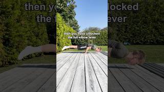 How to learn the elbow lever✅🌟Easier than it looks can you do it🫵 calisthenics [upl. by Sivad]