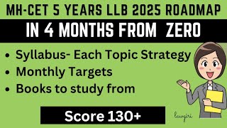 MHCET 5 year LLB 2025Syllabus Books Time TableMAH LAWCET 5 years Preparation Strategy [upl. by Ernaline546]