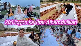 200 logon ka roza iftar Alhamdulillah  Sitara Yaseen vlog [upl. by Toscano]