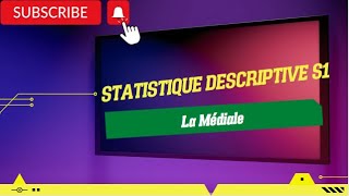 Statistique descriptive S1 Partie 6 La Médiale [upl. by Giuliana586]