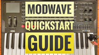 Korg modwave Quickstart Guide [upl. by Nairrad]