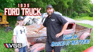 Chopped Top 1935 Ford Truck is Back lets BUILD IT BETTER [upl. by Phelps]