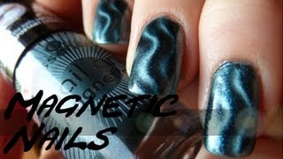 Einfaches Nail Art 5 Magnetische Nagellacke  Wie geht´s richtig [upl. by Aicirtam]