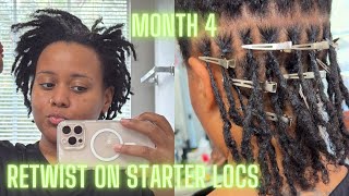 Retwisting My Starter Locs [upl. by Joed441]