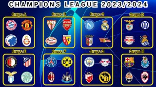 ASÍ quedaron DEFINIDOS los GRUPOS para la CHAMPIONS LEAGUE 20232024 [upl. by Marelya]