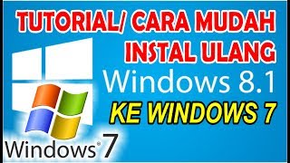 Ini diaCara Instal Ulang Laptop Toshiba Satelit L 50 A B dari windows 81 ke 7 [upl. by Gisele70]