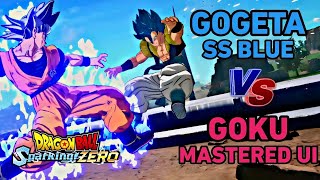 Dragon Ball Sparking Zero Gogeta Super Saiyan Blue Challenges Goku Mastered Ultra Instinct [upl. by Boyce552]