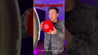 Best Balloon 🎈 Magic Trick Revealed magic magicmethod magicperformance magicrevealed [upl. by Ennairda887]