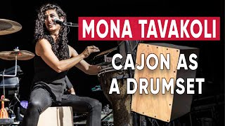 Using A Cajon As A Drumset by Mona Tavakoli 🥁 Grooves and Fills Lesson [upl. by Onitnelav]