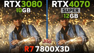 RTX 3080 vs RTX 4070 Super  R7 7800X3D  Tested in 17 games [upl. by Nirehtak]