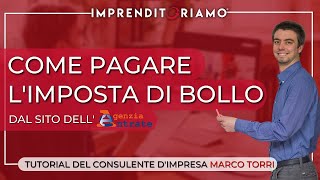 Come pagare il bollo sulle fatture elettroniche [upl. by Ailama]