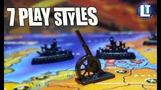 7 PLAY STYLES For The DIPLOMACY Board Game by Avalon Hill [upl. by Silra]