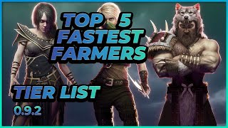 Last Epoch  TOP 5 Speed Farming Builds  Tier List  092 [upl. by Bohs]