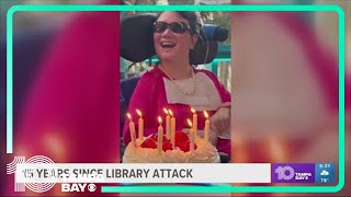 Bloomingdale woman continues to recover 15 years after brutal library attack [upl. by Ellemaj]