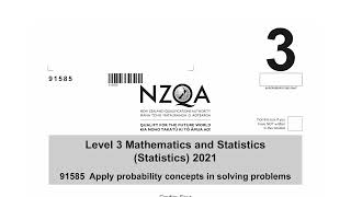 How to Ace the 2021 NCEA Level 1 Chance and Data Examination Question 2a [upl. by Leahpar]