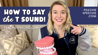 How to say the T sound by Peachie Speechie [upl. by Holmen]