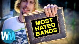 Top 10 MOST Hated Rock Bands [upl. by Adnole394]