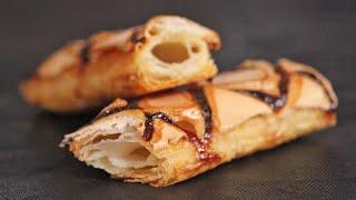 Italian Puff Pastry Glazed Sfogliatine  How Tasty Channel [upl. by Iran790]