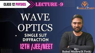 9 Diffraction of light  single slit diffraction jee main wave optics Neet [upl. by Lelith]