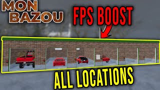 LOCATION OF ALL GARAGES THAT INCREASE FPS  Mon Bazou Tips 20  Radex [upl. by Linzer]