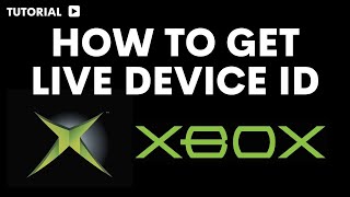 How to find Xbox live device id [upl. by Aihpos525]