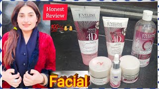 eveline 4d white prestige facial kit reviewhonest review 💯 [upl. by Regor]