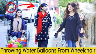 News Reporter Throwing Water Balloons Prank FahadDean [upl. by Adnov]