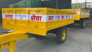 TRACTOR TRAILER🚜REVIEW PALAK AGRO INDUSTRIES tractortrailer tractortrolleyvideos [upl. by Ainahpets]