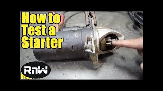 How to Test Your Cars Starter and Solenoid Assembly [upl. by Mcconnell506]