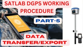 satlab dgps data export I Satlab Dgps Full training in Hindi I satlab Dgps survey work I survey [upl. by Nyrehtac468]