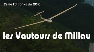 2018  Les Vautours de Millau  7eme rencontre sur le Larzac [upl. by Ahsaetan]