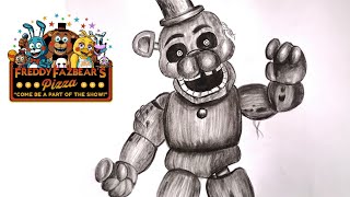 How To Draw Phantom Freddy  FNAF Sketch Tutorial Step by Step [upl. by Falcone]