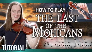 How to Play The Last of the Mohicans Theme The Gael  Violin Tutorial [upl. by Roma]