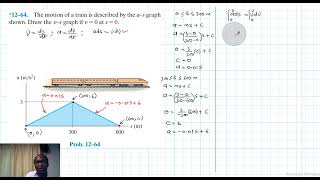 12–64 Kinematics of a Particle Chapter 12 Hibbeler Dynamics Benam Academy [upl. by Damahom218]