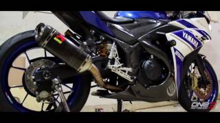 YAMAHA R25 with MARCHESINI LIGHT SERIES BLUE  ONE3MOTOSHOP [upl. by Dasteel426]