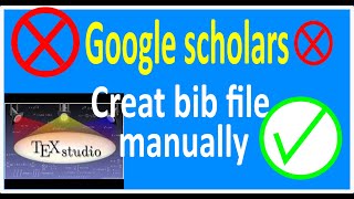 Generate bib file without data from Google scholars in Latex bibliography [upl. by Arrio]