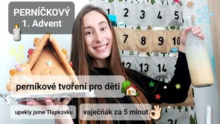 Veroonca  PERNÍČKOVÝ 1 ADVENT  vaječňák za 5 minut  DIY kalendáře  🎄20 [upl. by Cassi520]