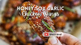 Honey Soy Garlic Chicken Wings [upl. by Mcgruter]