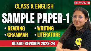 Class 10th Sample Paper English Boards Final Revision 202324 NCERT Live with Deepika Maam [upl. by Zinn335]